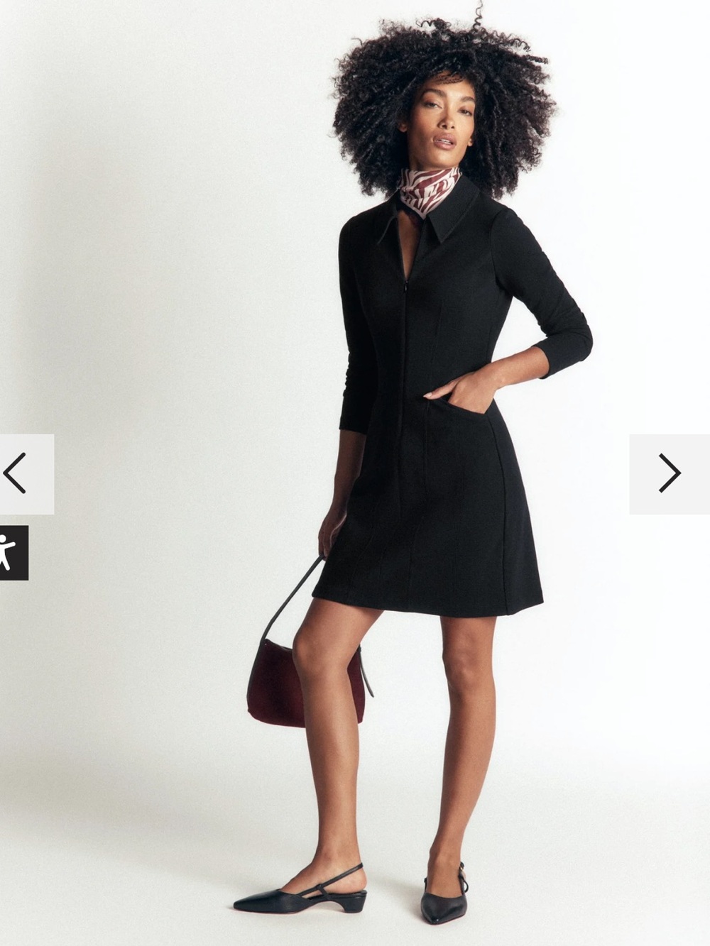 [Boden] Nia Ottoman Long Sleeve Dress